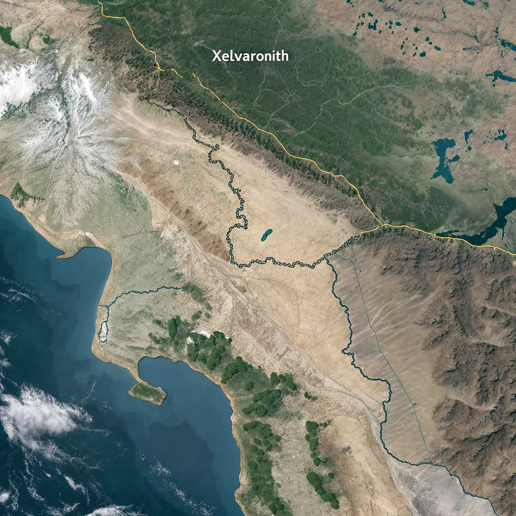 Map showing location of Xelvaronith